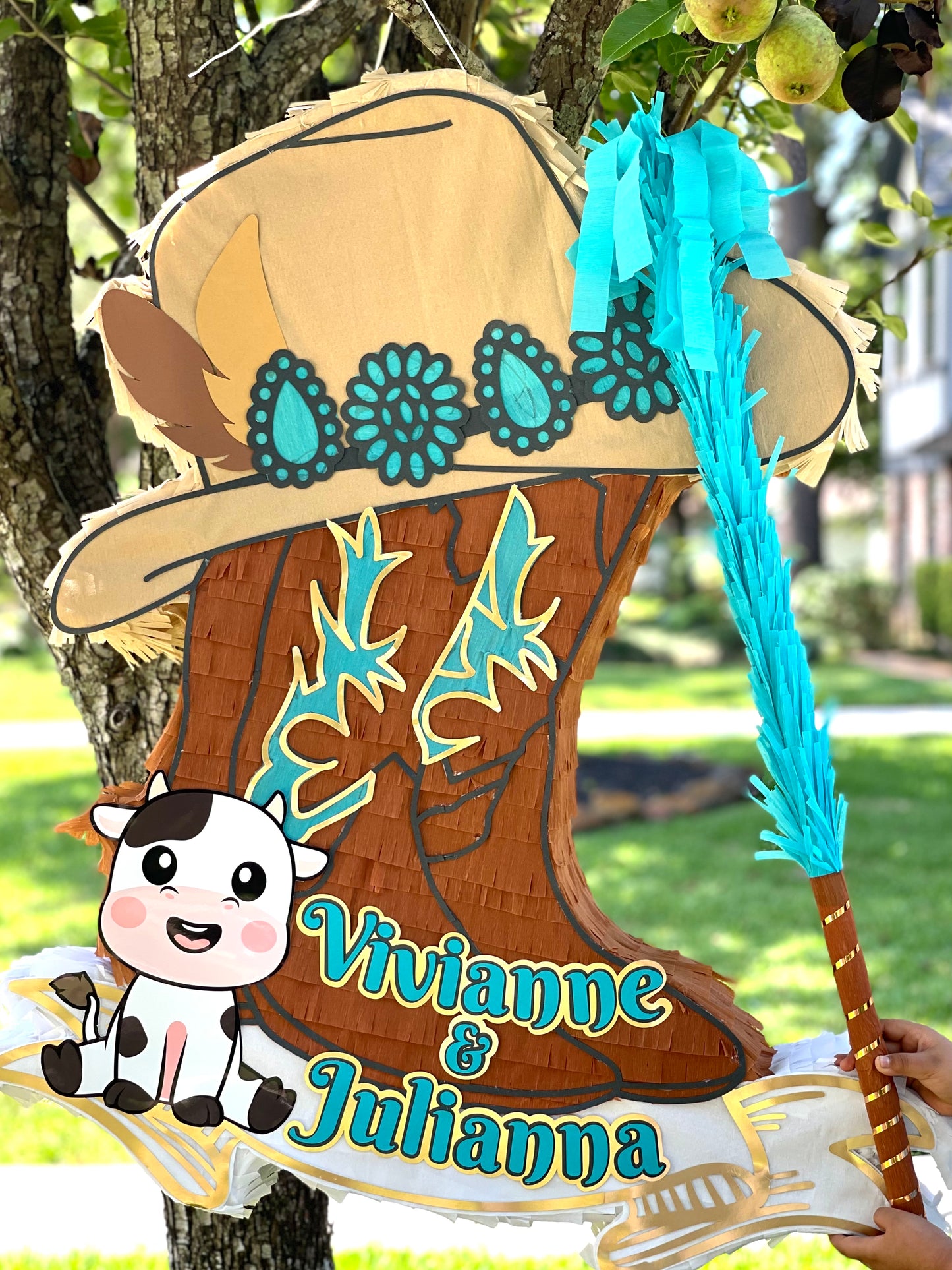 Western Boots and Hat Piñata
