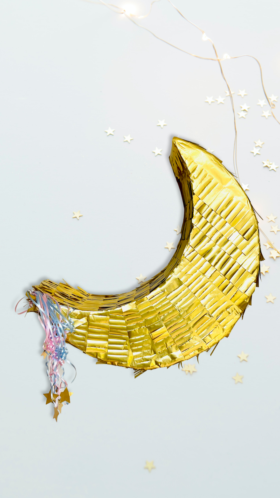 Gender Reveal Crescent Moon Piñata