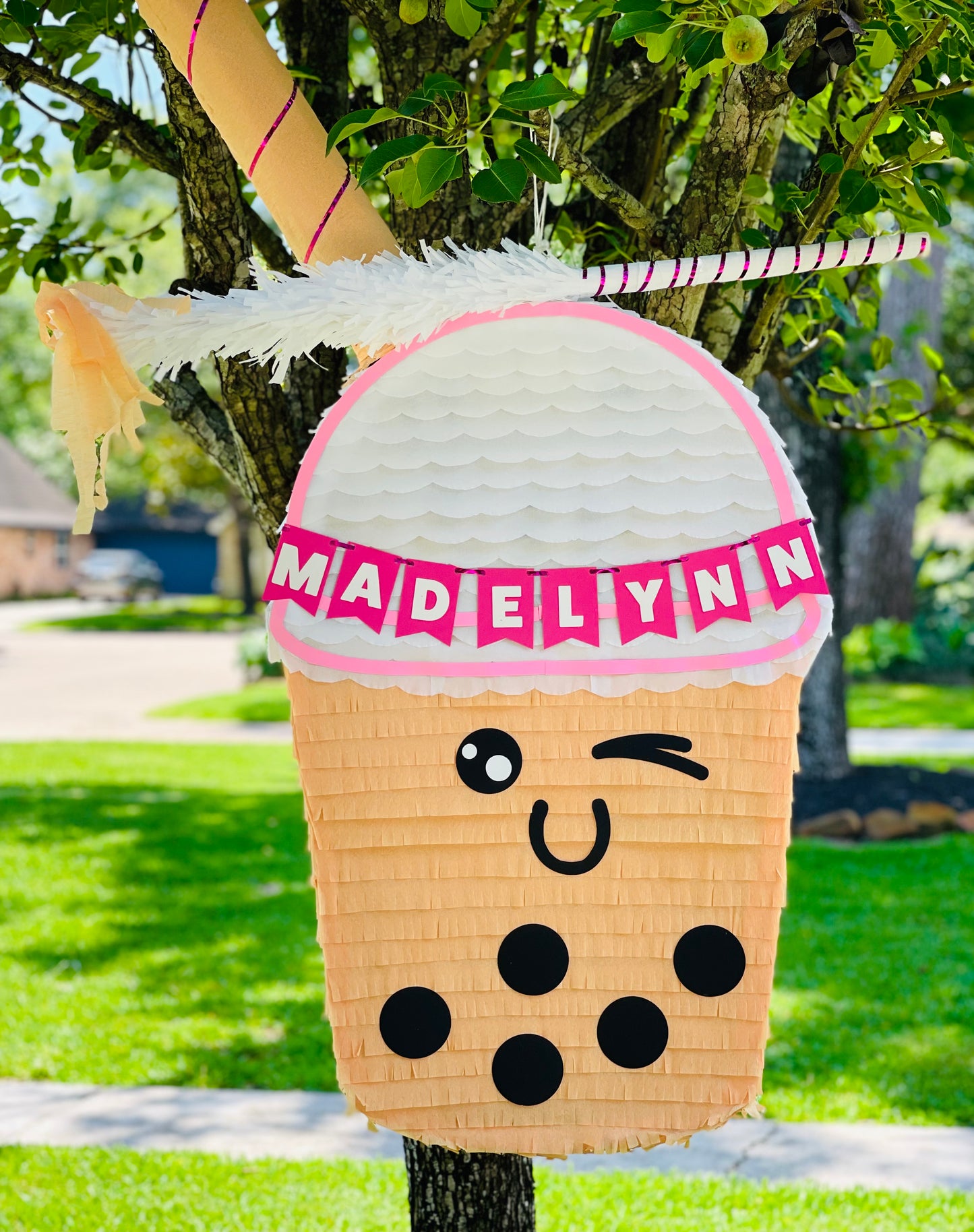 Vanilla Boba Tea Piñata