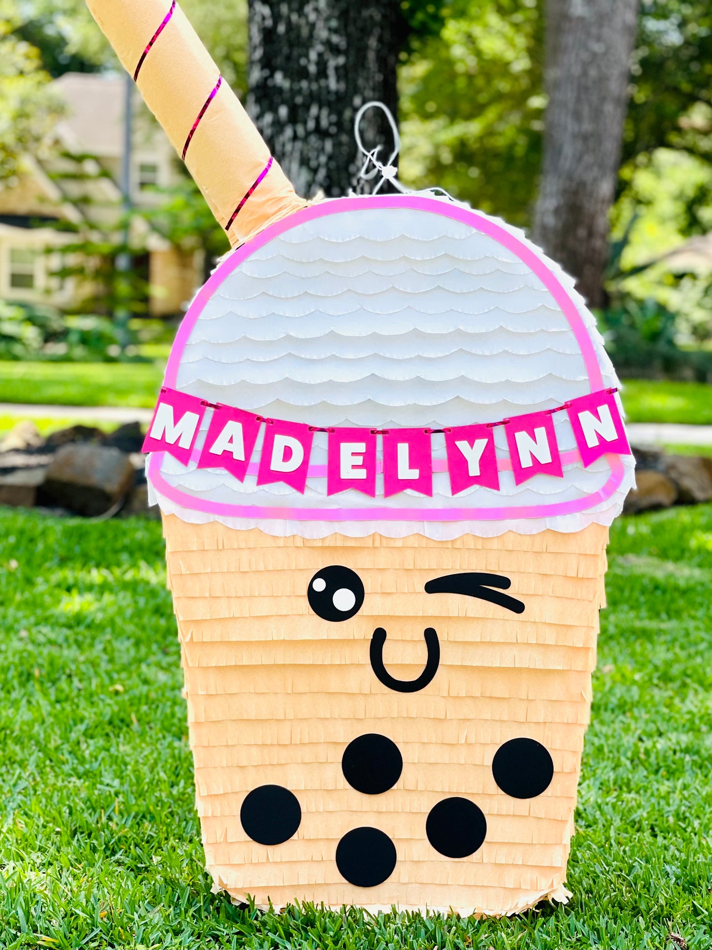 Vanilla Boba Tea Piñata
