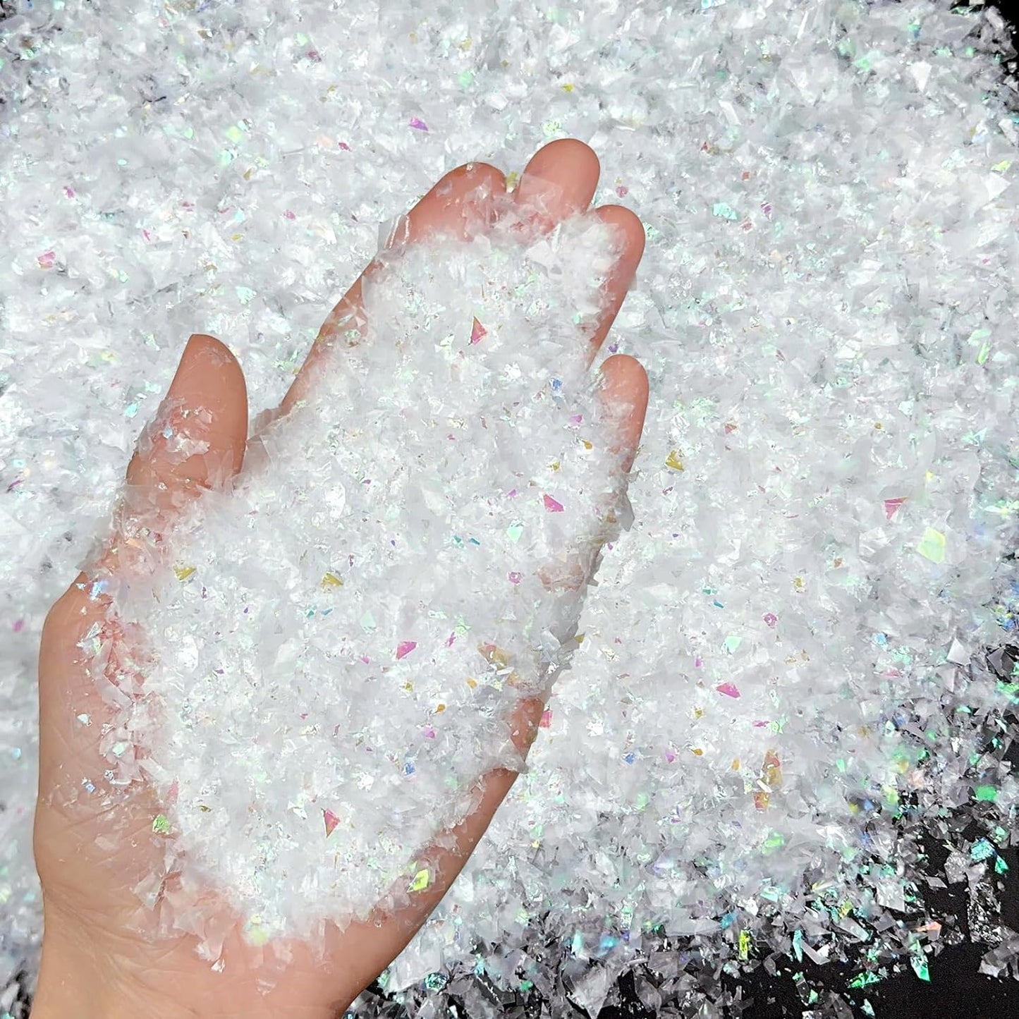 Elf Accessories Props, Miniature Snow Shovel with Artificial Snow Flakes