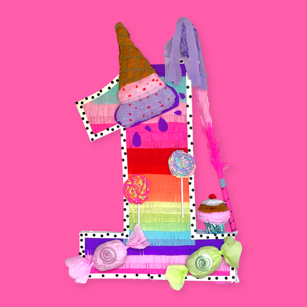 Sweet Sugar Number theme Piñata