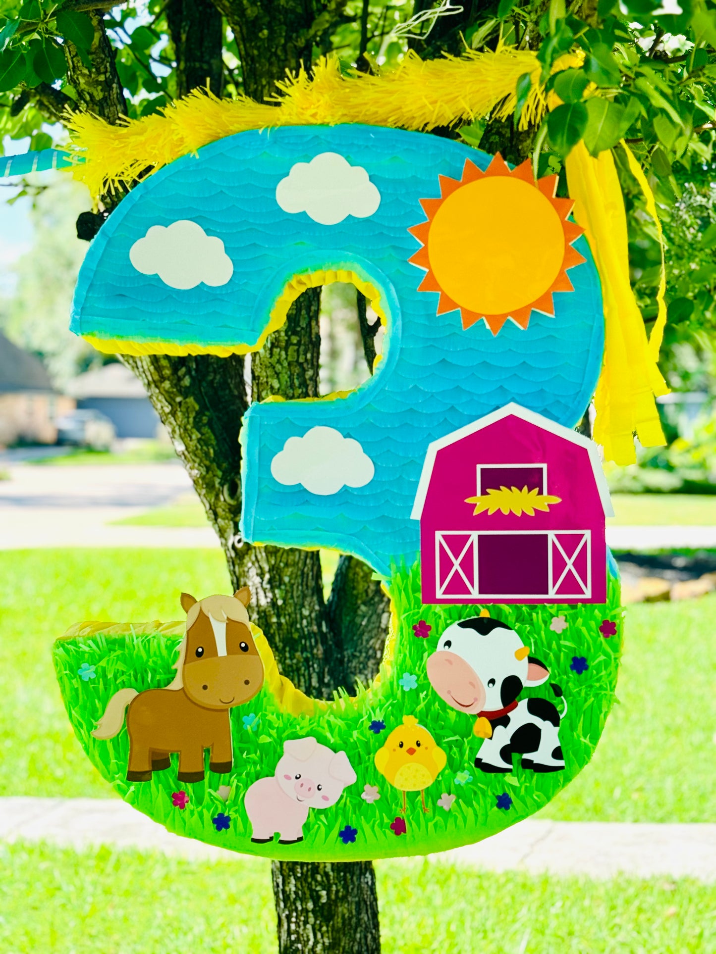 Animal Farm Number Piñata