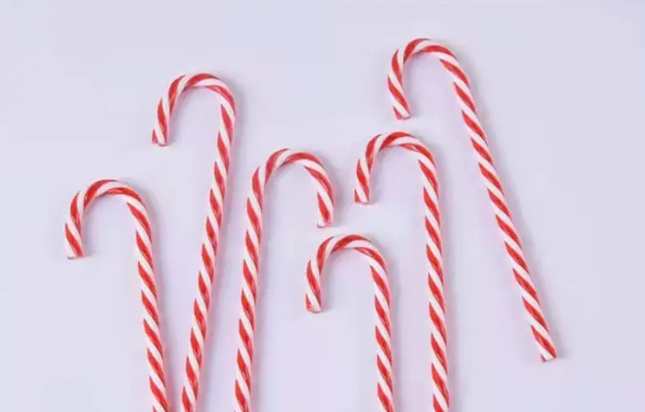 Jumbo Candy Cane Prop (15cm) | Oversized Toy Fishing Rod or Holiday Doll Accessory