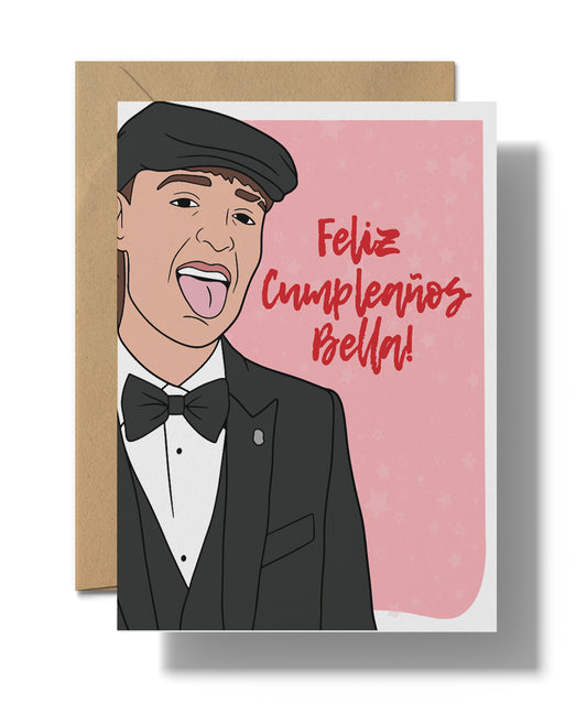 Peso Pluma | Feliz Cumpleaños Bella | Printable card