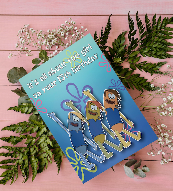 Boys Who Cry Birthday Card