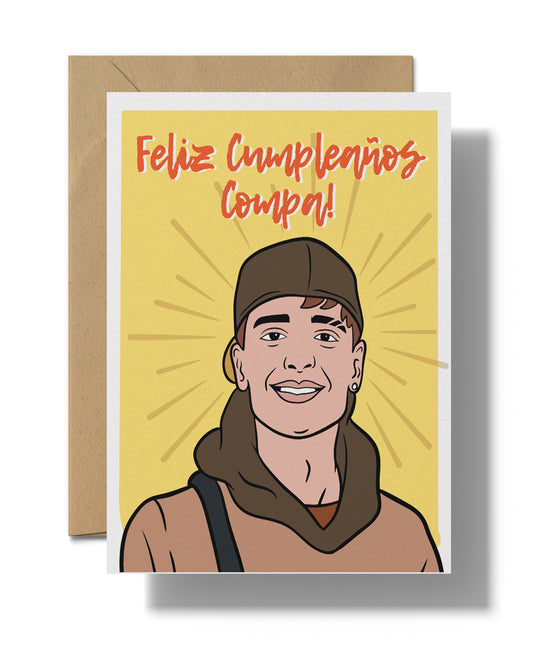 Peso Pluma | Feliz Cumpleaños Compa | Printable card