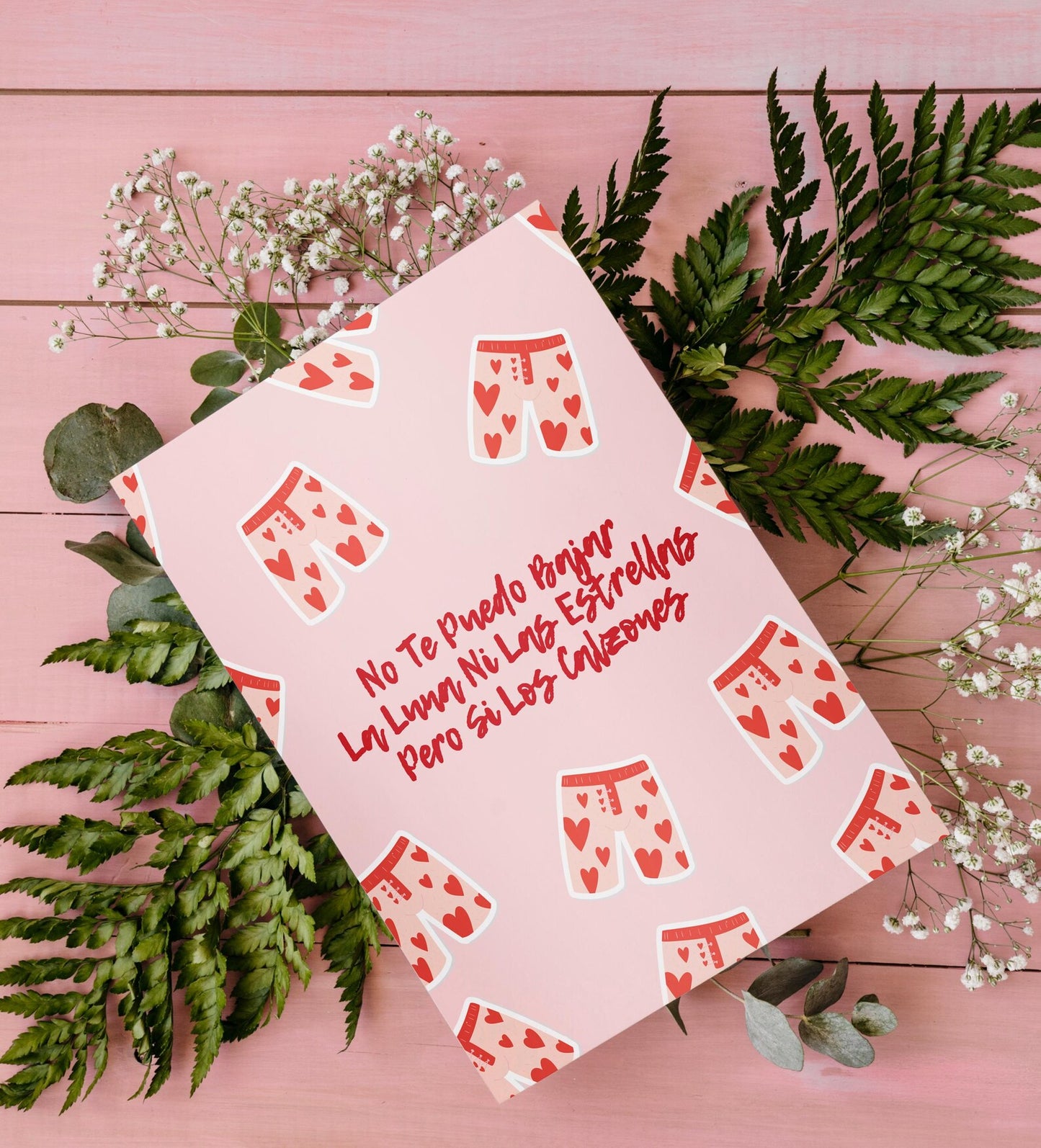 No Te Puedo Bajar La Luna Ni Las Estrellas Pero Si Los Calzones | Tarjeta para mi novio