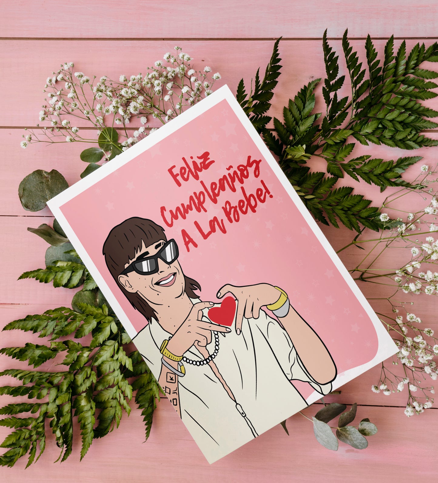 Peso Pluma Inspired Greeting Card – “Feliz Cumpleaños a la Bebé”