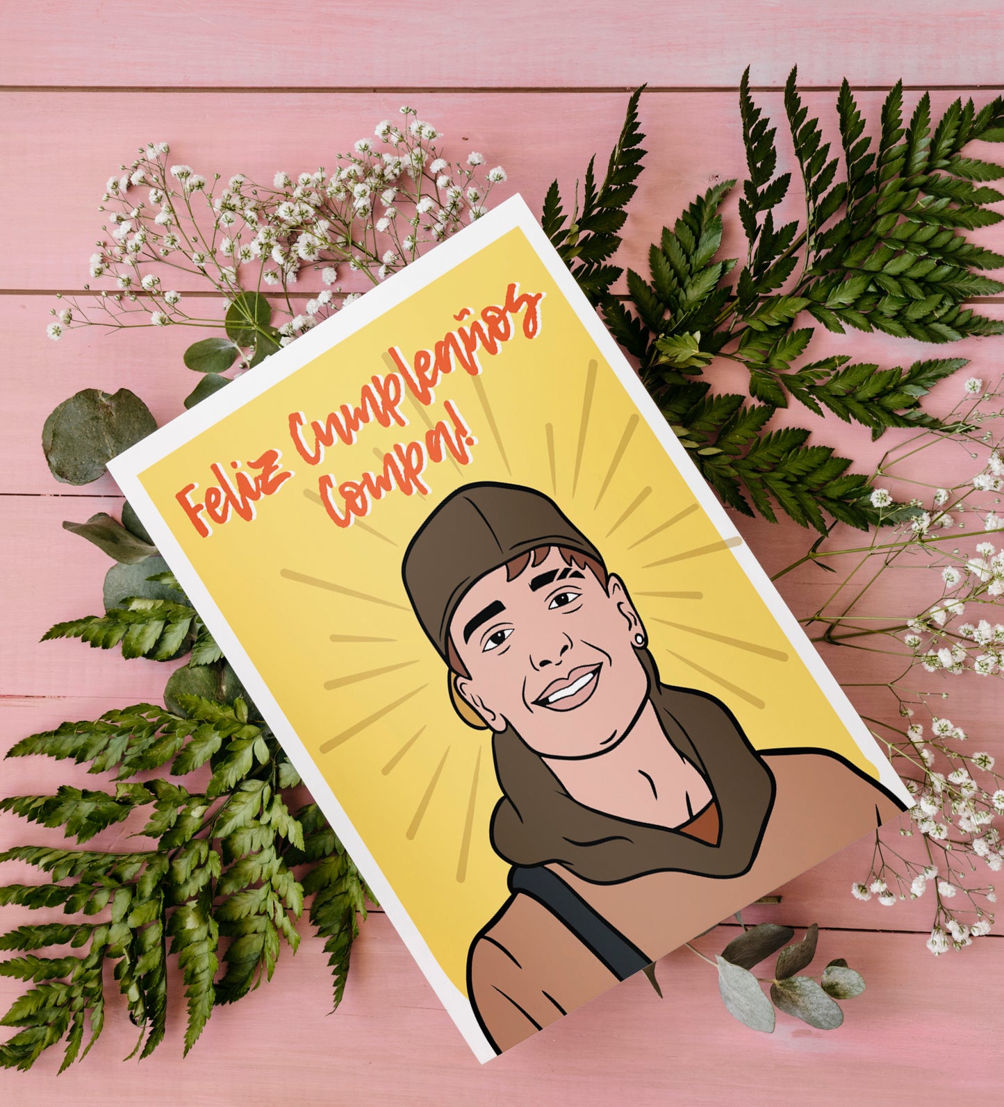 Peso Pluma | Feliz Cumpleaños Compa | Printable card