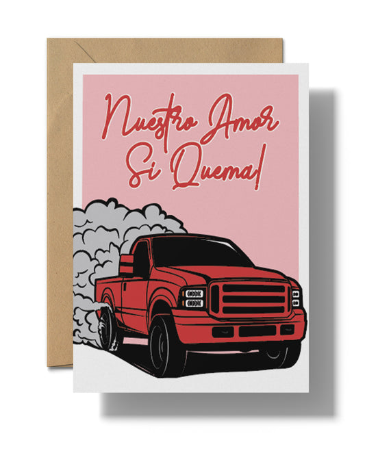 Nuestro Amor Si Quema | Printable card