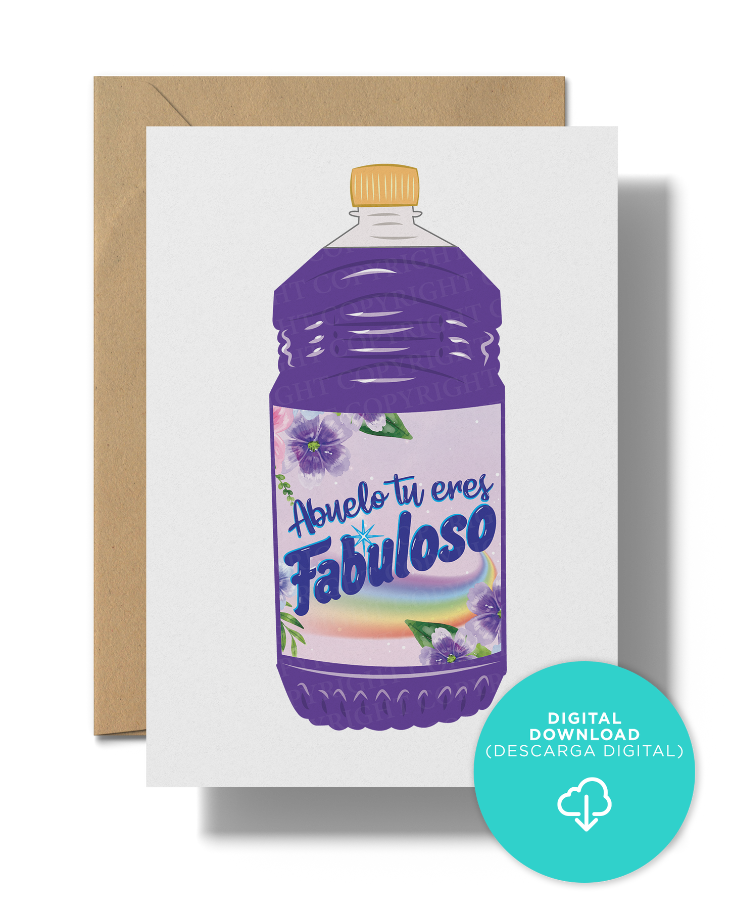 Abuelo tu eres fabuloso | Instant Digital Download JPG