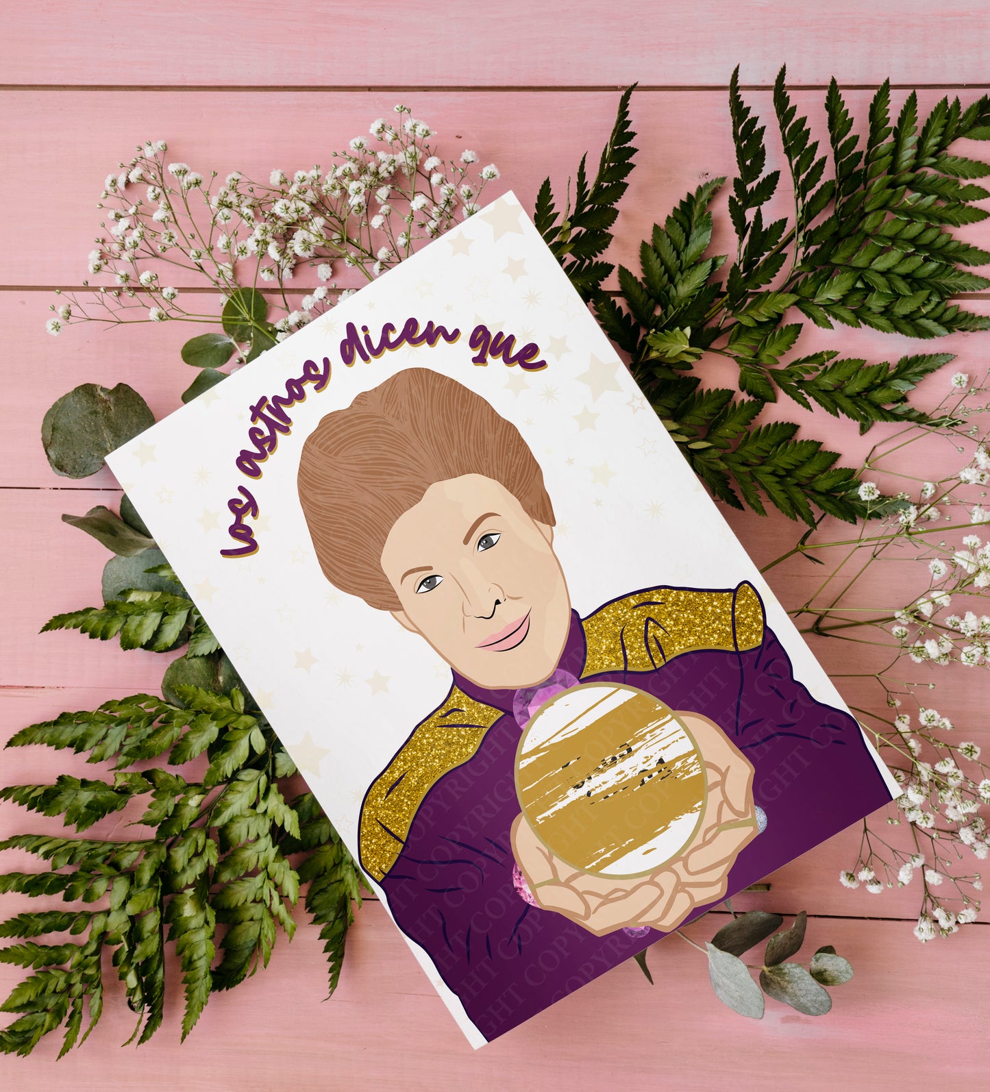 Walter Mercado Inspired Scratch-Off Card – “Los Astros Dicen Que…”
