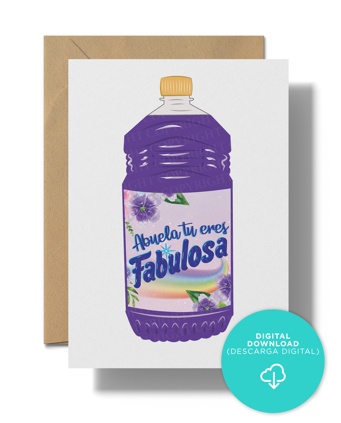 Abuela tu eres fabulosa | Instant Digital Download JPG