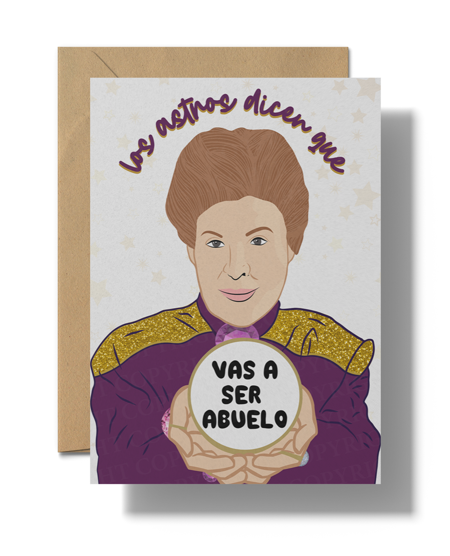 Walter Mercado Inspired Scratch-Off Card – “Los Astros Dicen Que…”
