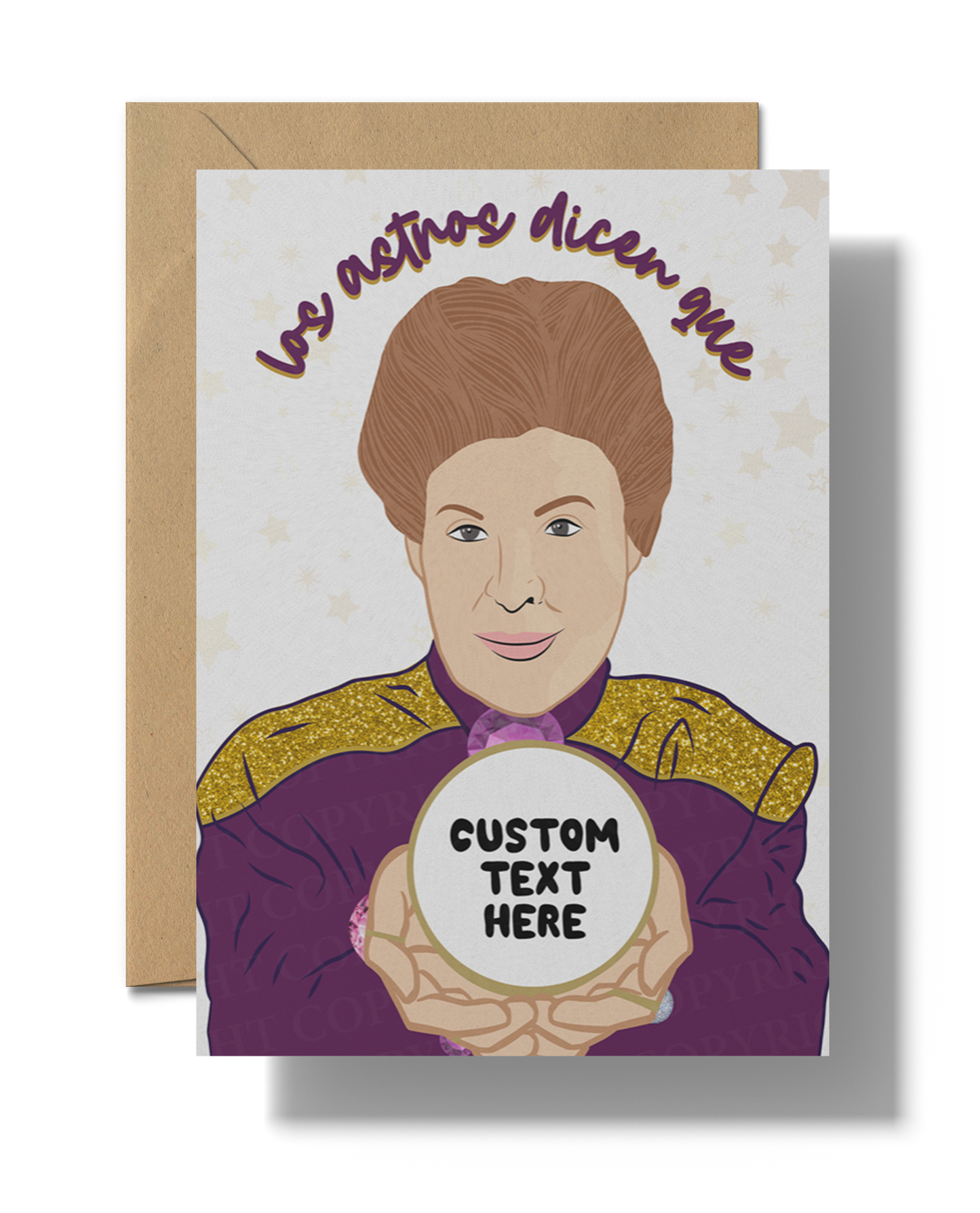 Walter Mercado Inspired Scratch-Off Card – “Los Astros Dicen Que…”