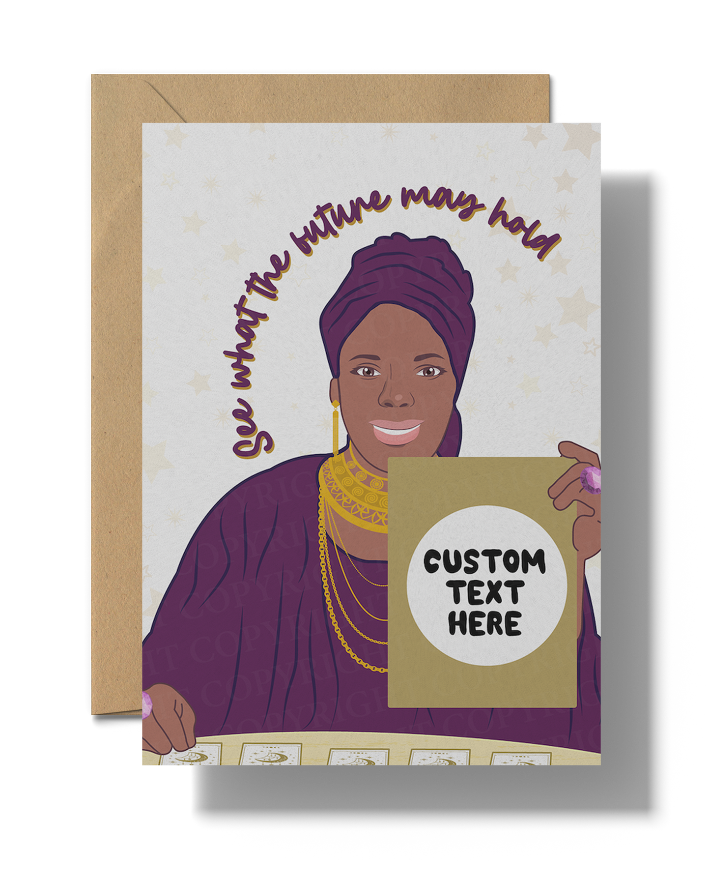 Miss Cleo Inspired Scratch-Off Card – “Call Me Now for Your Fortune!