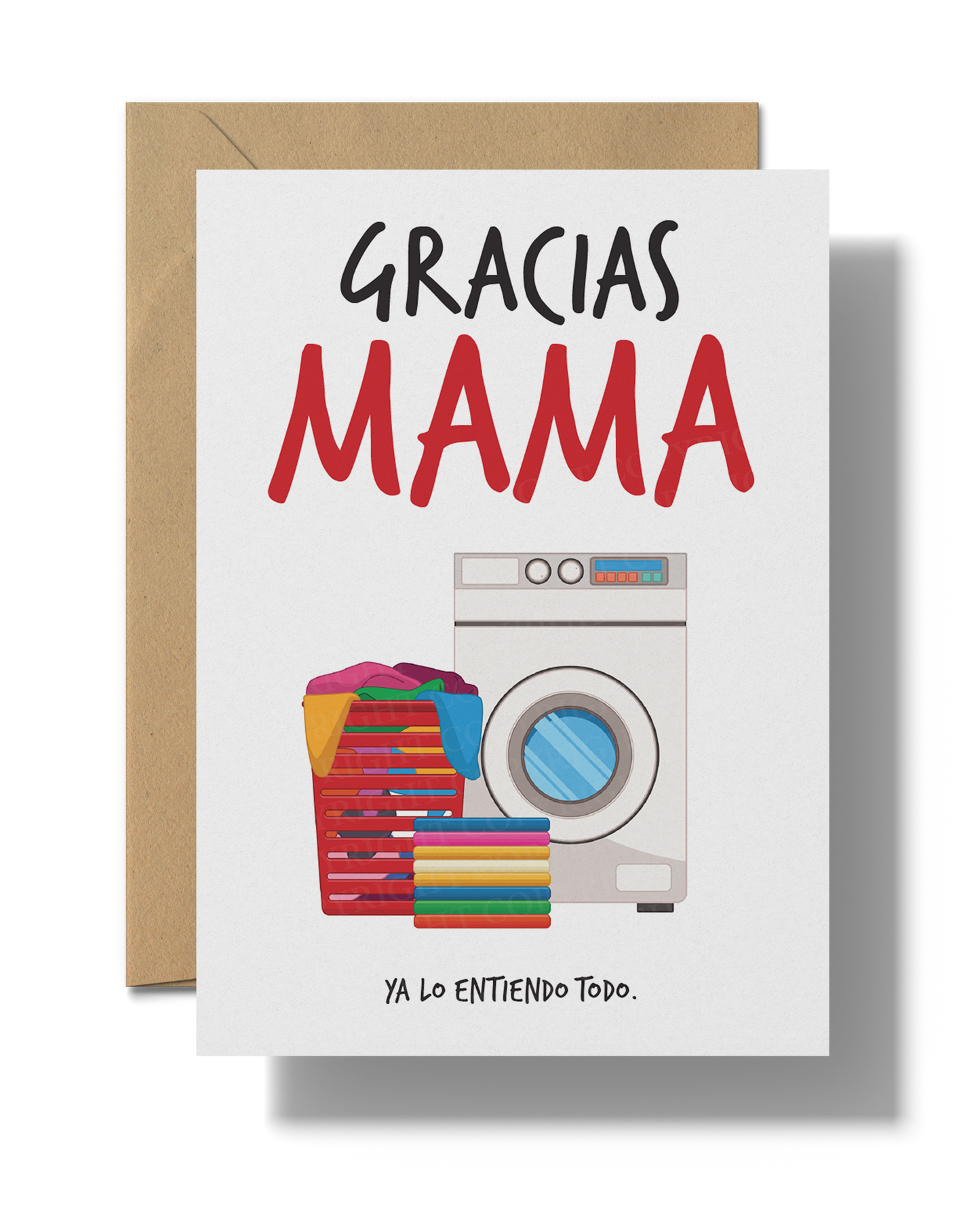 Gracias mamá ya lo entiendo todo | Printable card