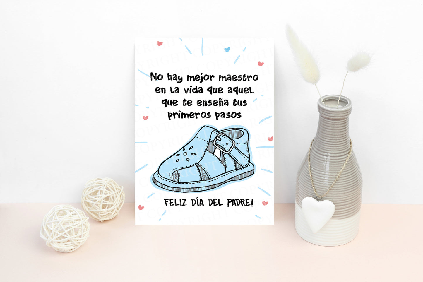 No hay mejor maestro | Blue | Printable card