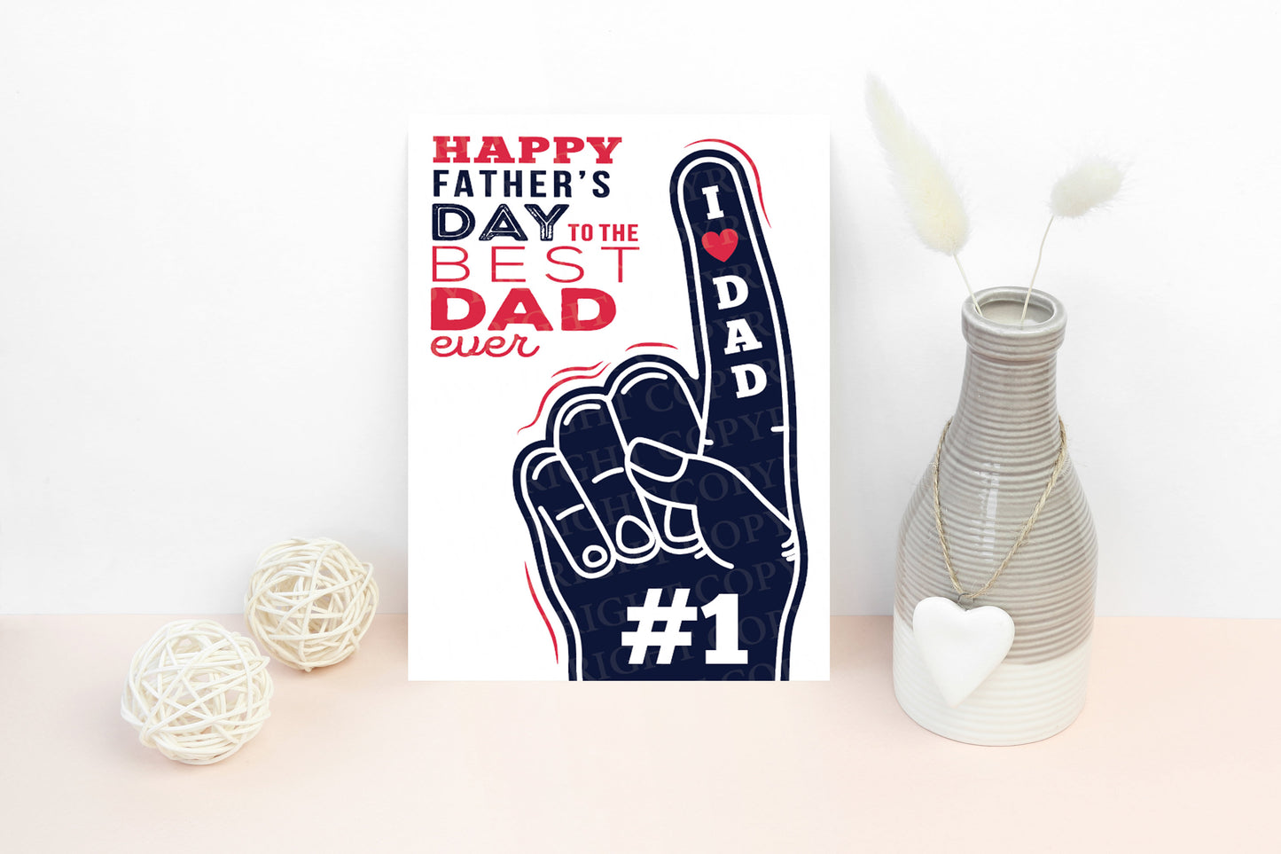 Happy Father's Day to the best dad ever | Instant Digital Download JPG