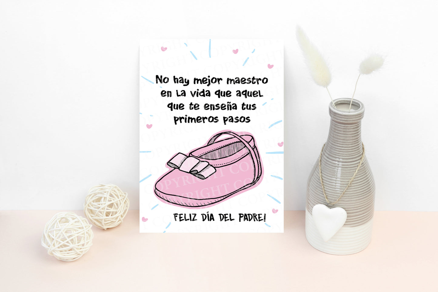 No hay mejor maestro | Pink | Printable Card