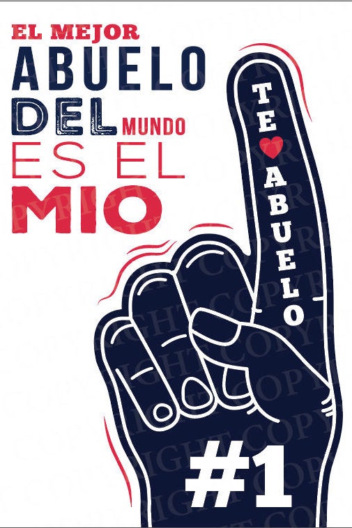 El Mejor Abuelo Del Mundo Es El Mio | Instant Digital Download JPG