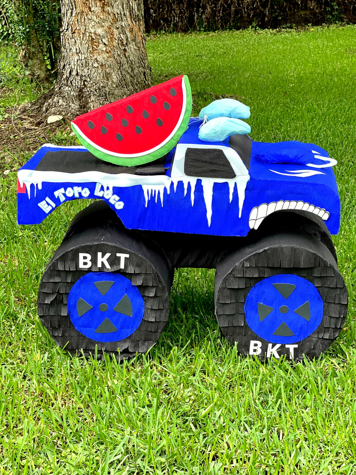 Blue El Toro Loco Monster Truck Piñata
