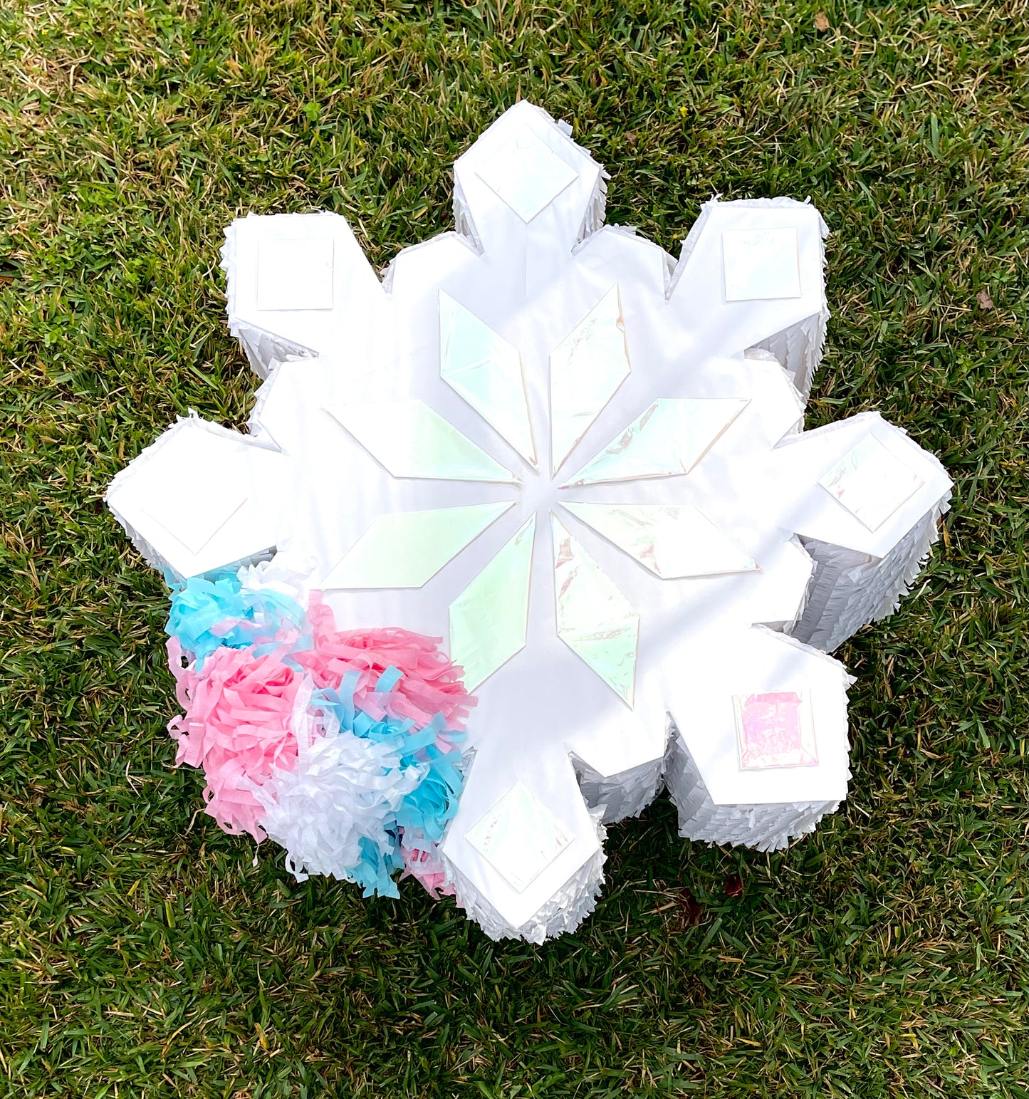 Snowflake Gender Reveal Pull String Piñata