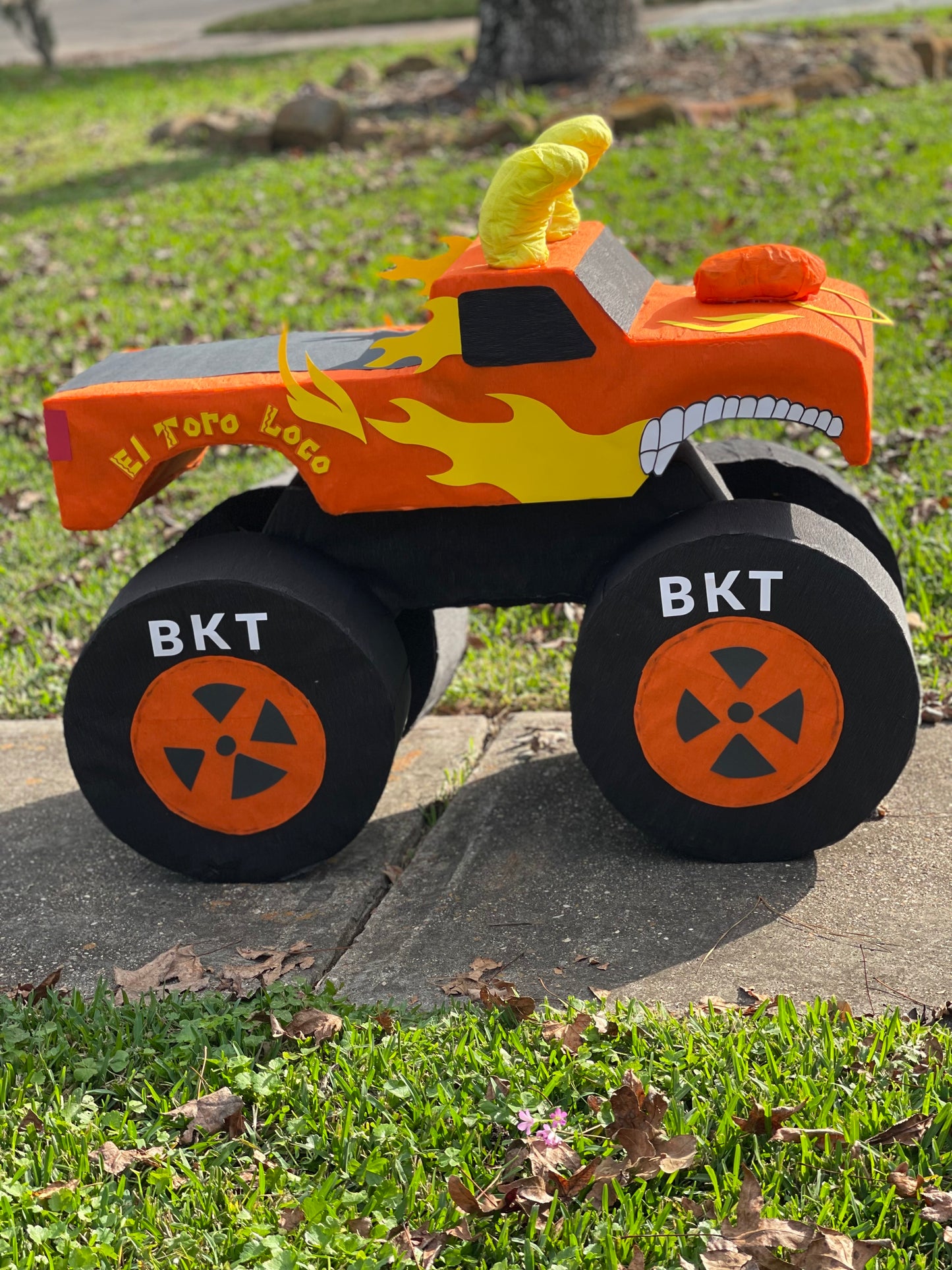 Orange El Toro Loco Monster Truck Piñata