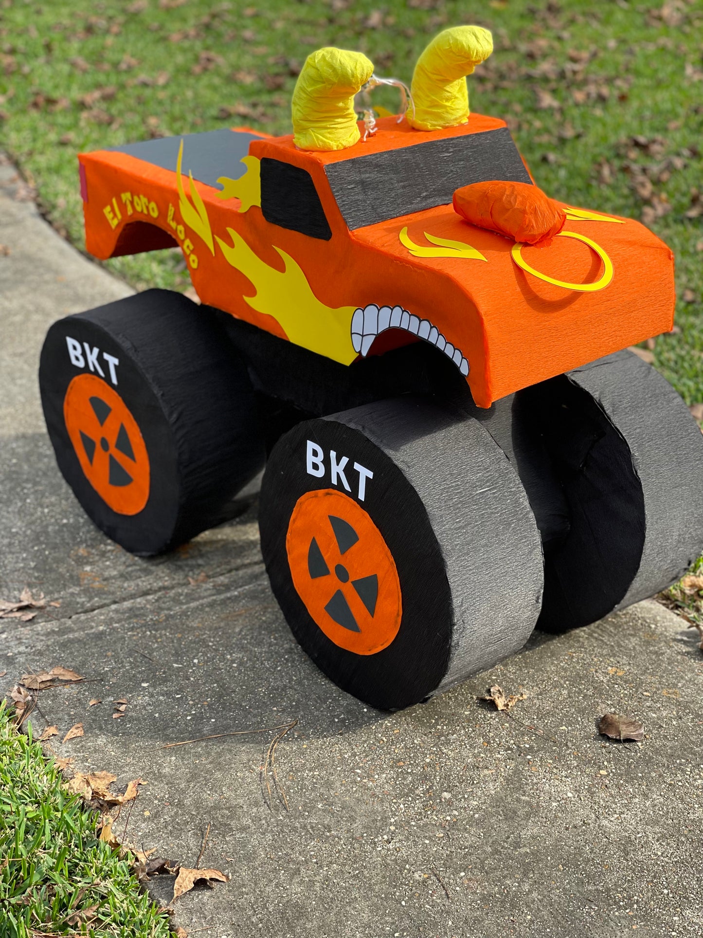 Orange El Toro Loco Monster Truck Piñata
