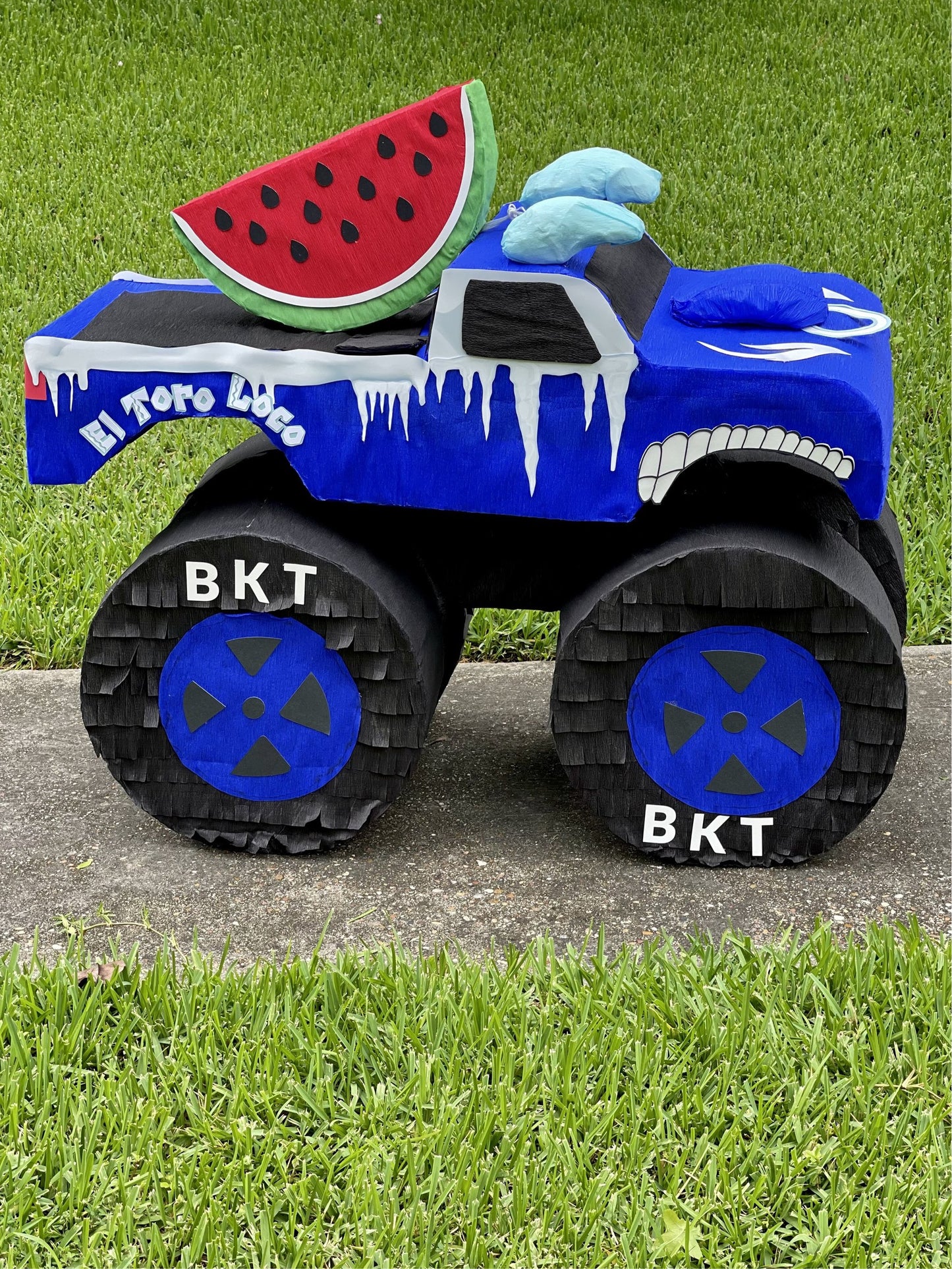Blue El Toro Loco Monster Truck Piñata