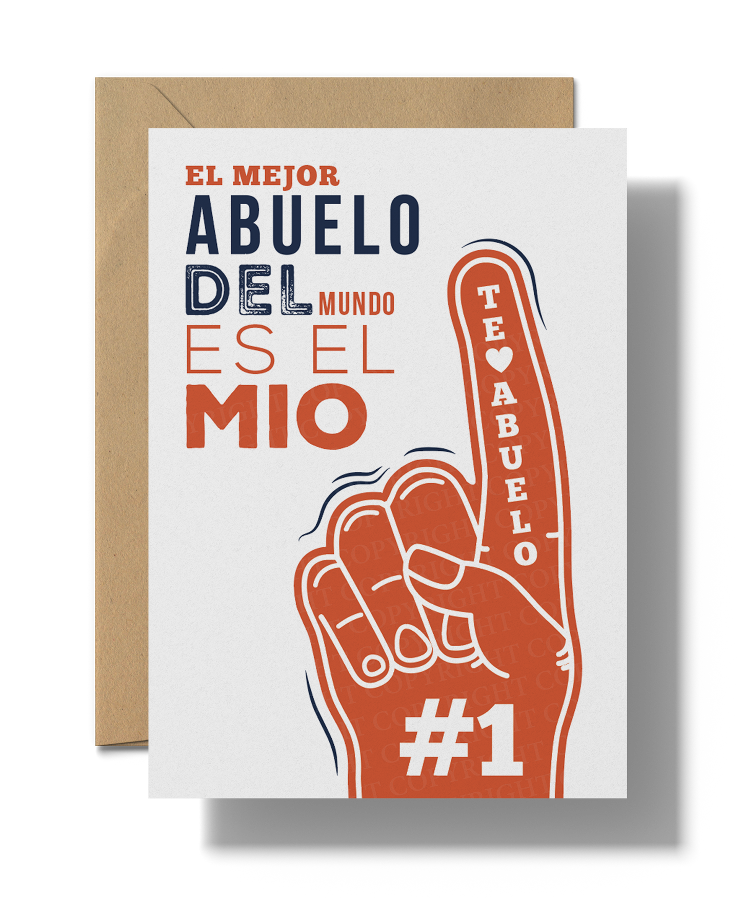 El Mejor Abuelo Del Mundo Es El Mio | Printable card