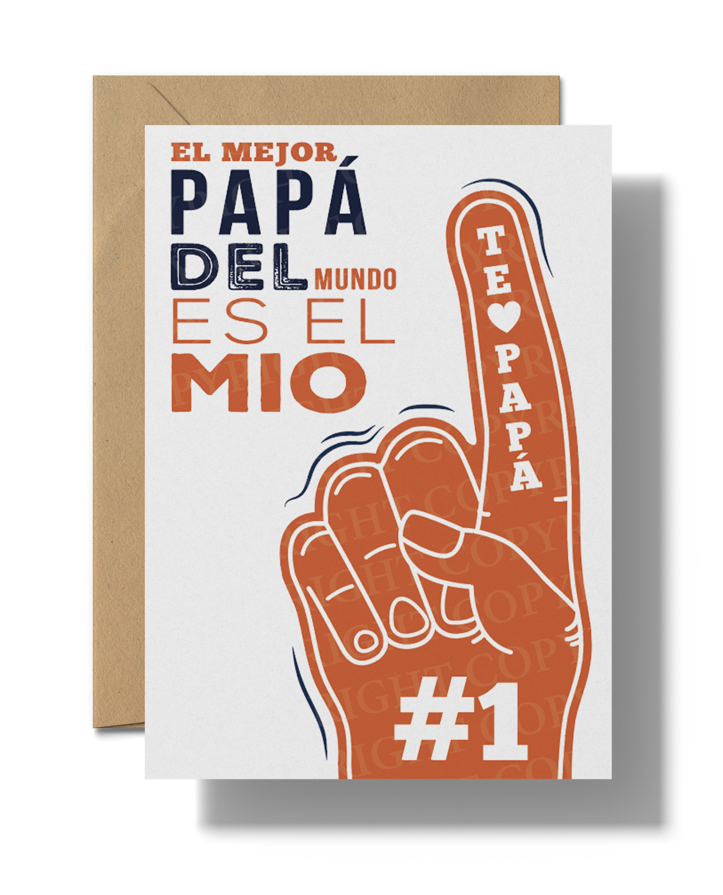 El Mejor Papa Del Mundo Es El Mio | Printable card