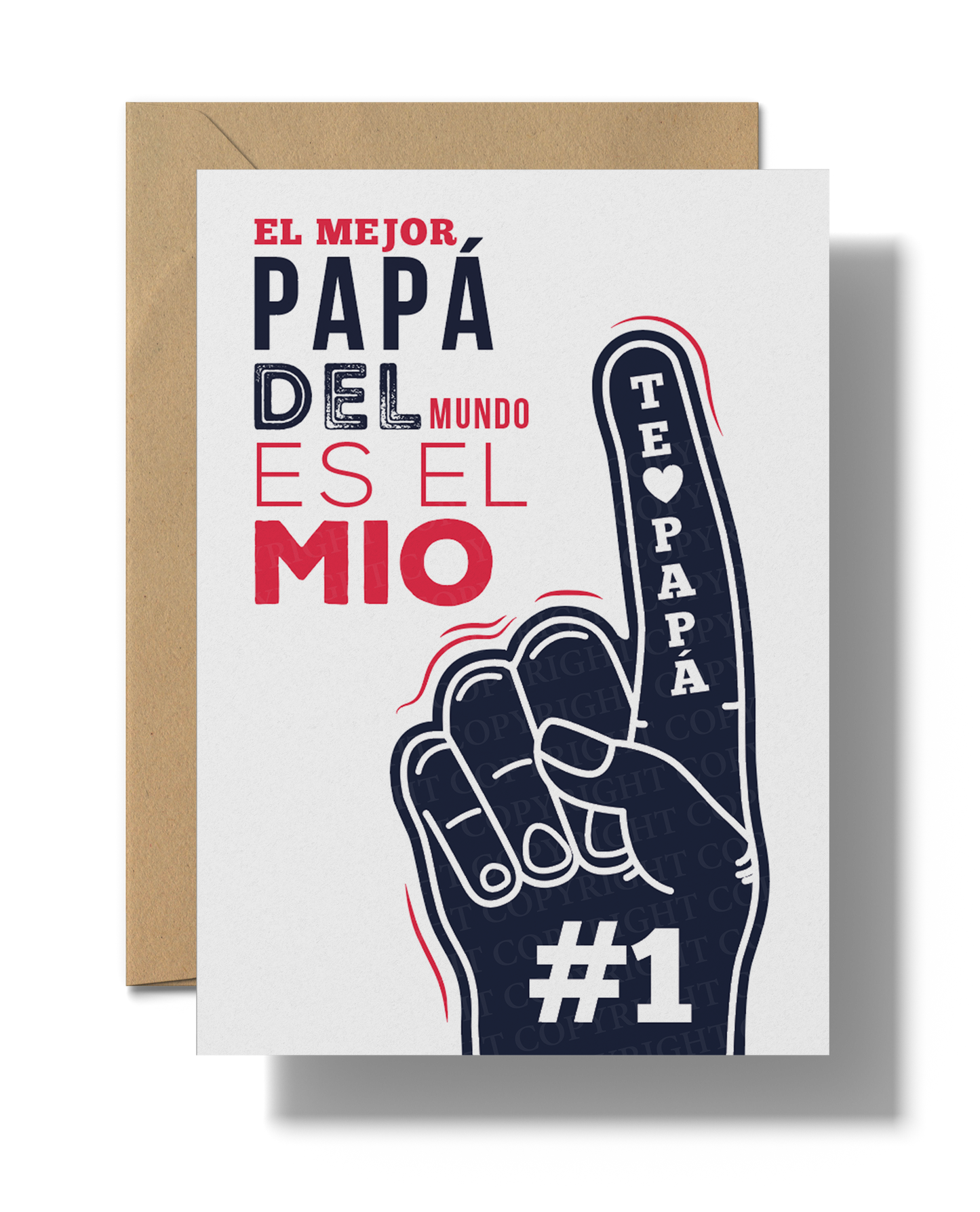 El Mejor Papa Del Mundo Es El Mio | Printable card