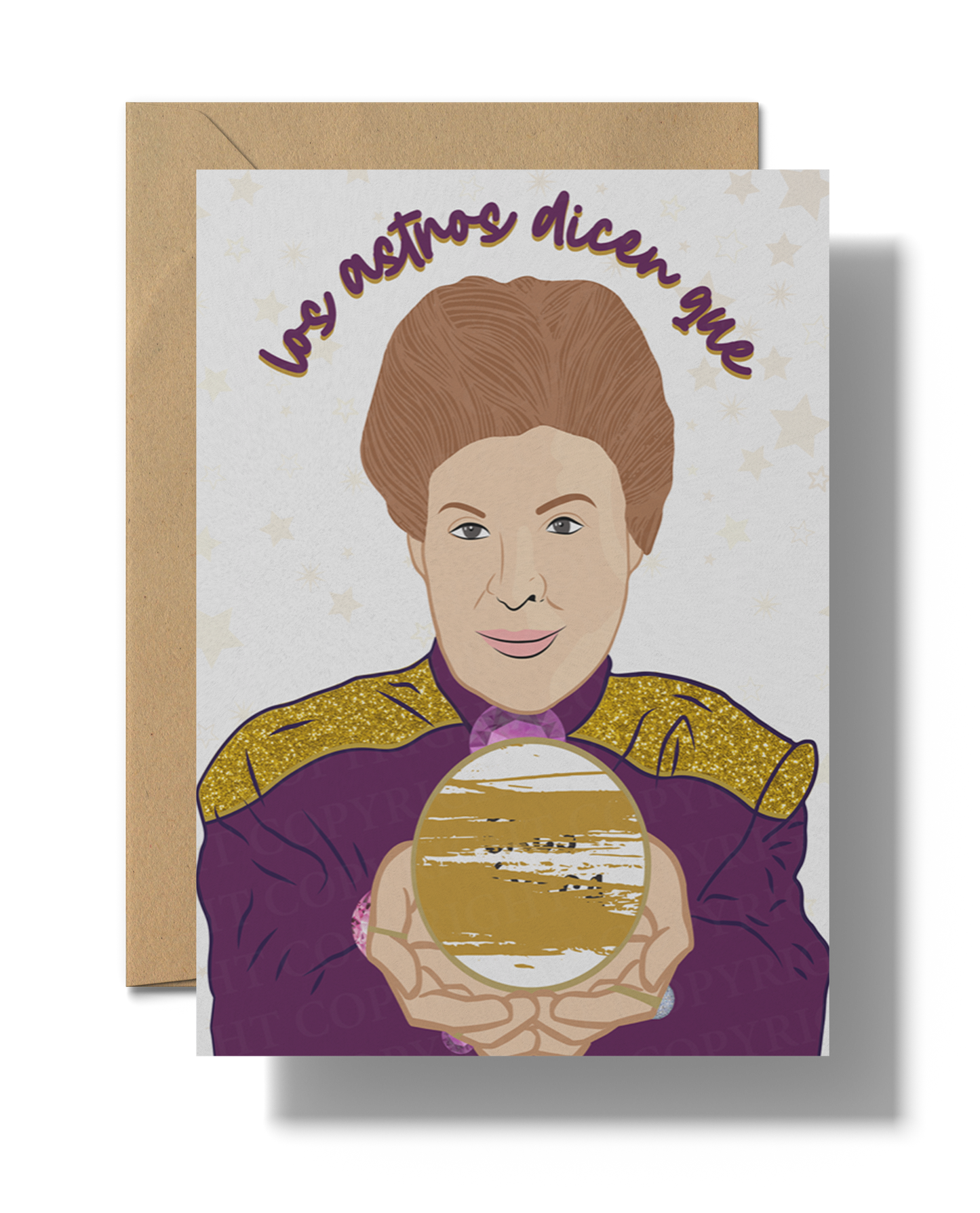 Walter Mercado Inspired Scratch-Off Card – “Los Astros Dicen Que…”