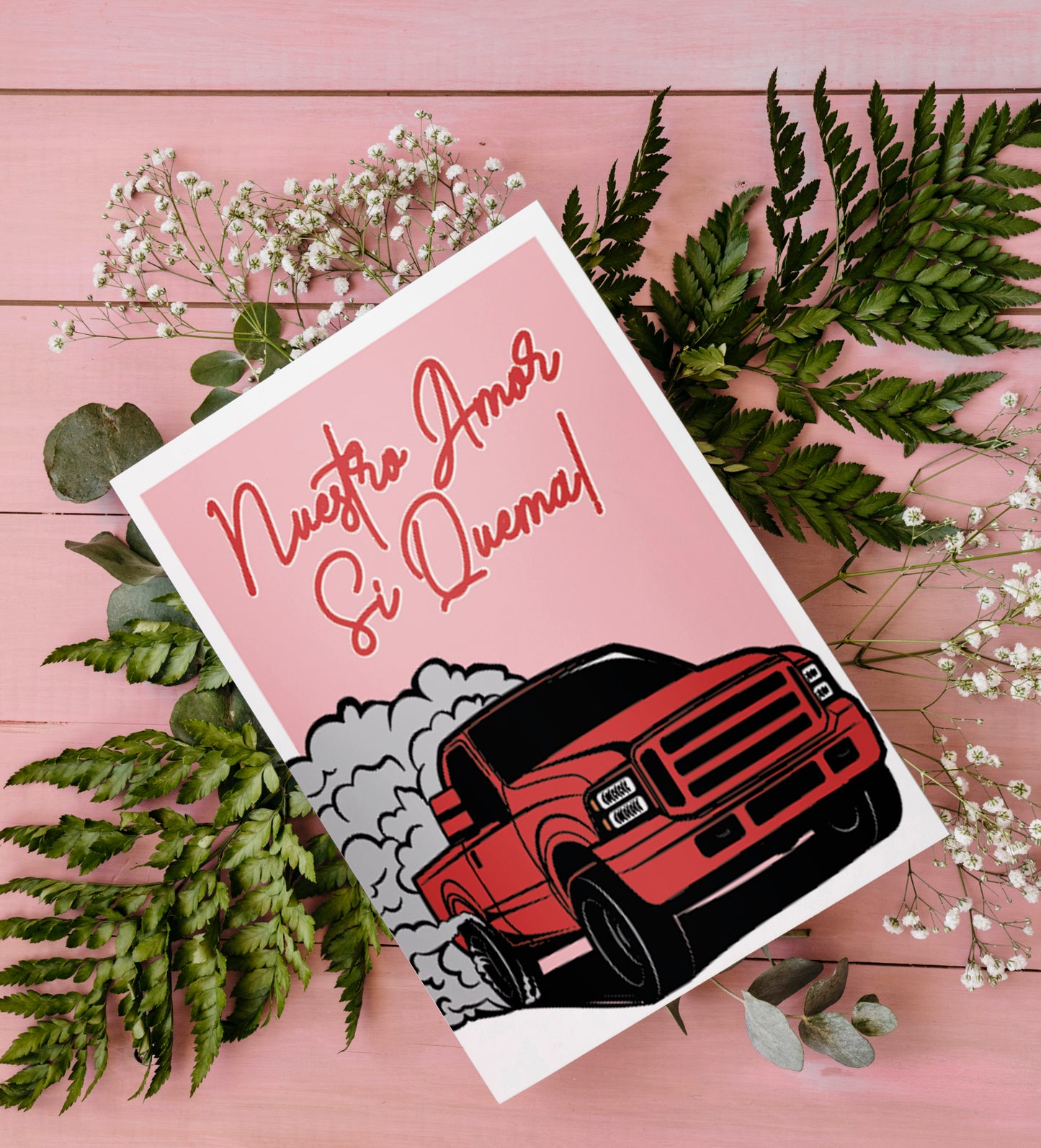 Nuestro Amor Si Quema | Printable card