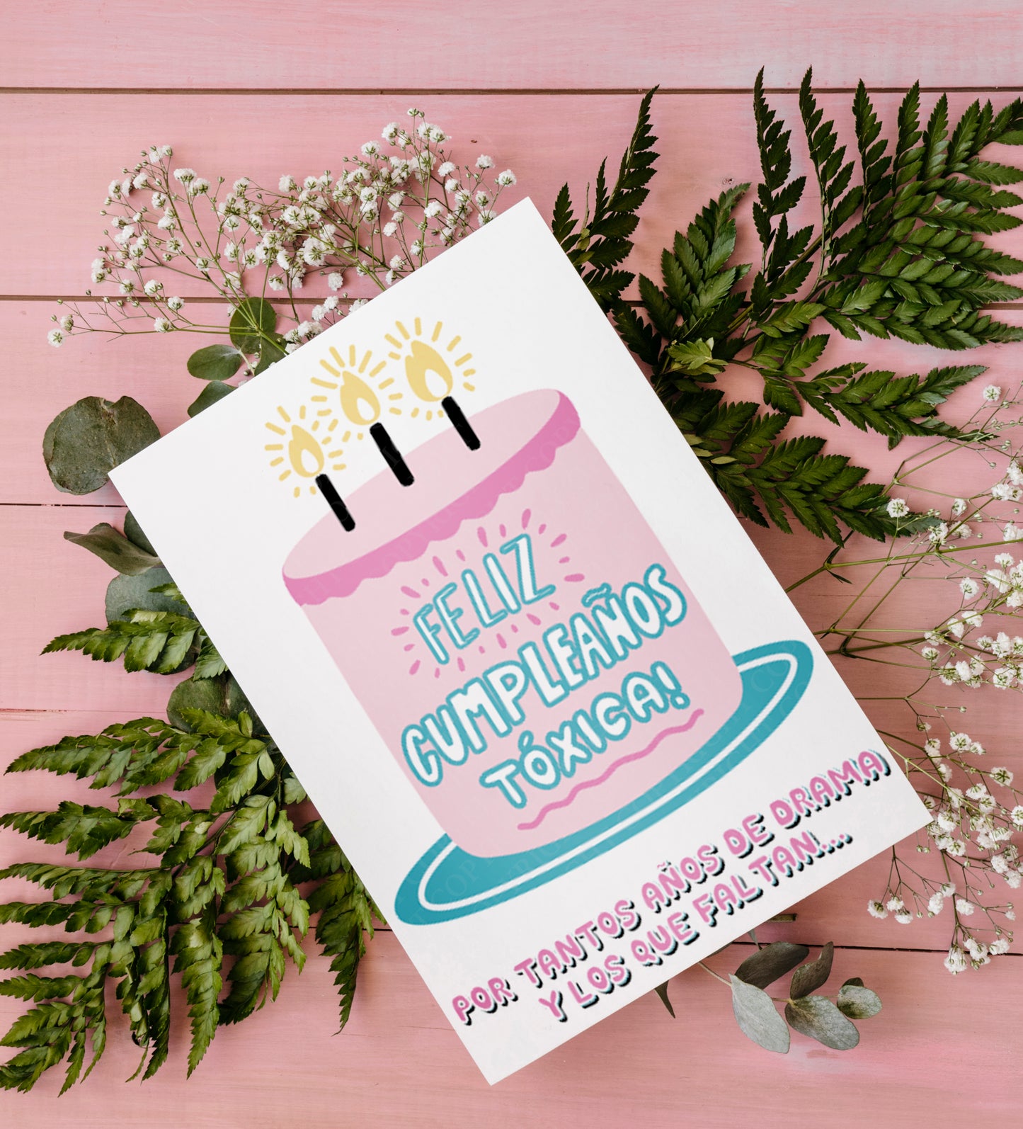 Orange Feliz cumpleaños toxica! Por tantos anos de drama y los que faltan | Instant Digital Download JPG