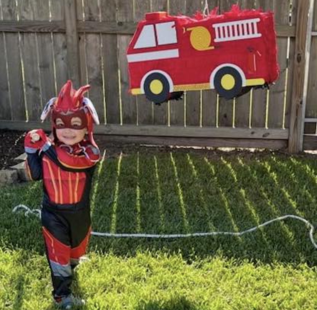 Fire truck piñata