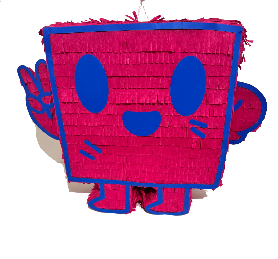 Pink GummiPopz piñata by Wild Corazón Designs