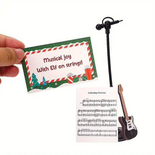 Elf Accessories Props, Christmas Elf Guitar Set Prop