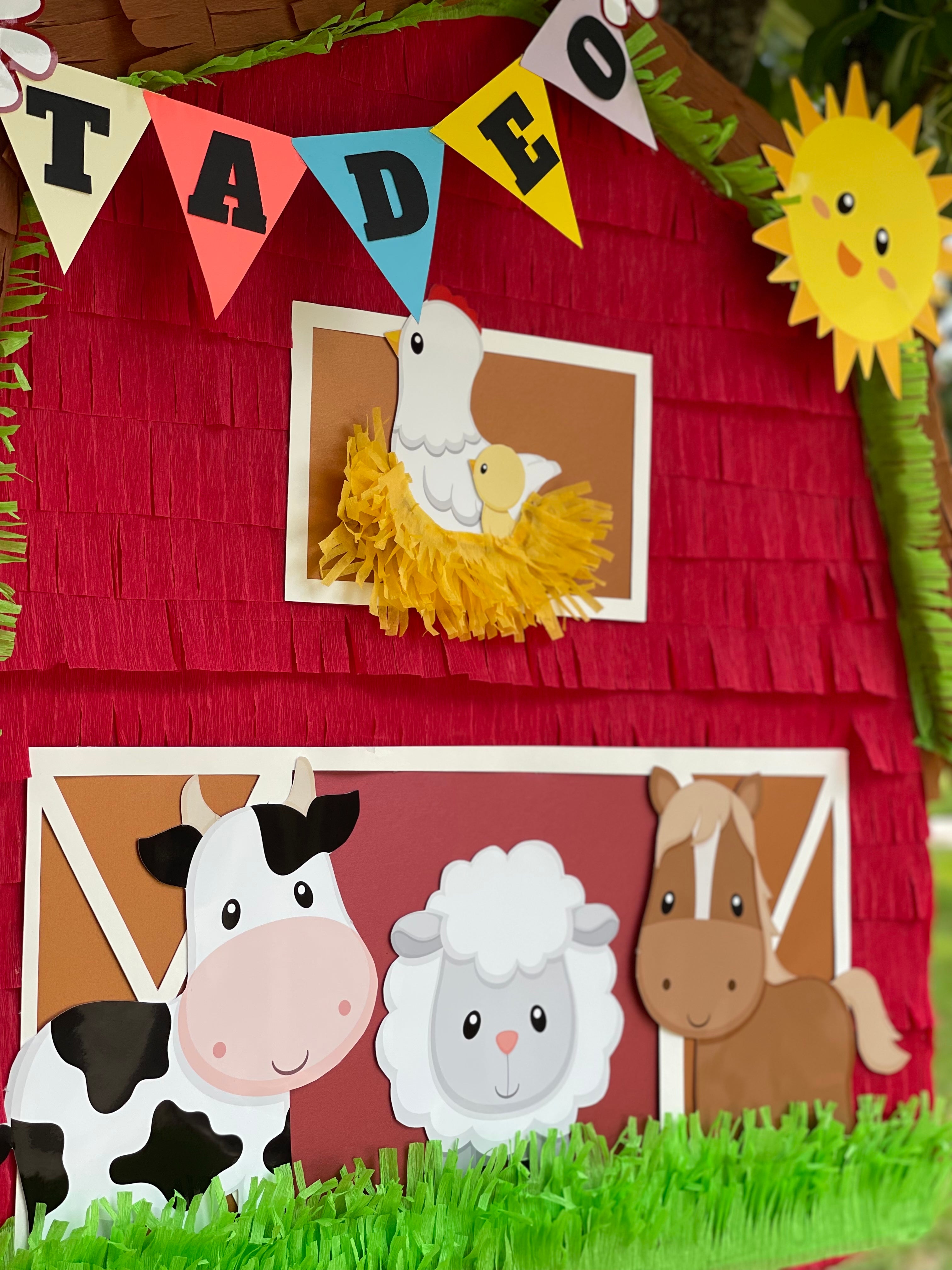 Order Farm animals pinata/farm party/animales de granja