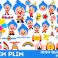 Plim Plim svg,Clown Clipart Bundle,Instant Download PNGs,Sublimation Designs,Plim Plim Clipart Bundle,Plim Plim png