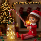 Jumbo Candy Cane Prop (15cm) | Oversized Toy Fishing Rod or Holiday Doll Accessory