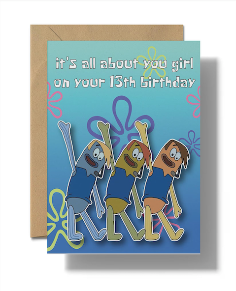 Boys Who Cry Birthday Card