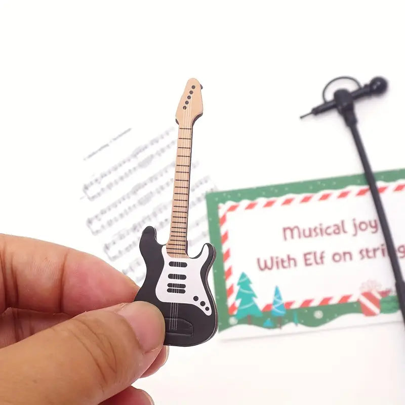 Elf Accessories Props, Christmas Elf Guitar Set Prop