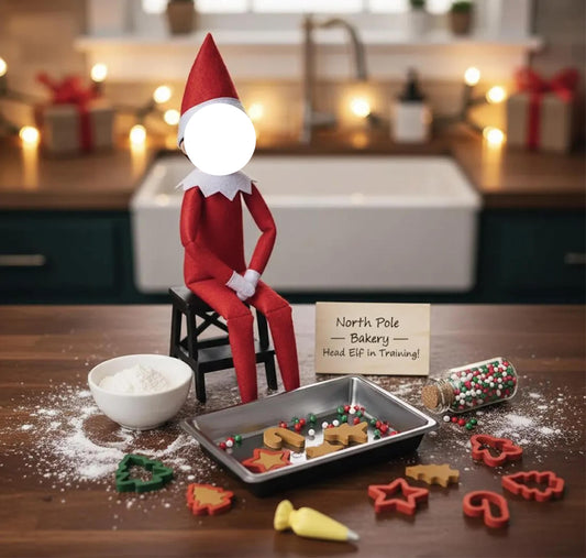 Miniature Baking Props Set | Tiny 4-Piece Kitchen Starter Kit for 12-inch Holiday Doll