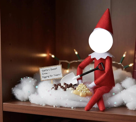 Miniature Snow Shovel Prop for Elf Dolls | Holiday Scene Accessory