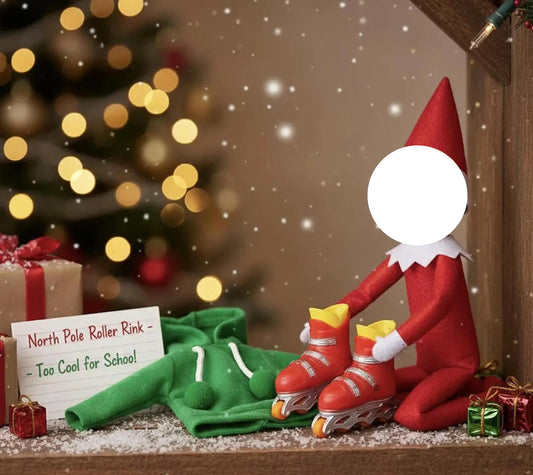 Extreme Elf Prop Set: Green Hoodie & Rollerblades (Display Use ONLY)