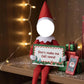 "Don't Make Me Call Santa!" Elf Phone & Sign Prop Set | Nice List Warning
