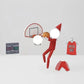 Elf Basketball Prop Kit: Slam Dunk Scene for Your Elf!